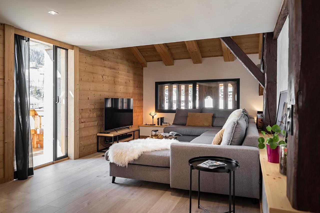 Spacieux Duplex Avec Vue La Clusaz Eksteriør billede